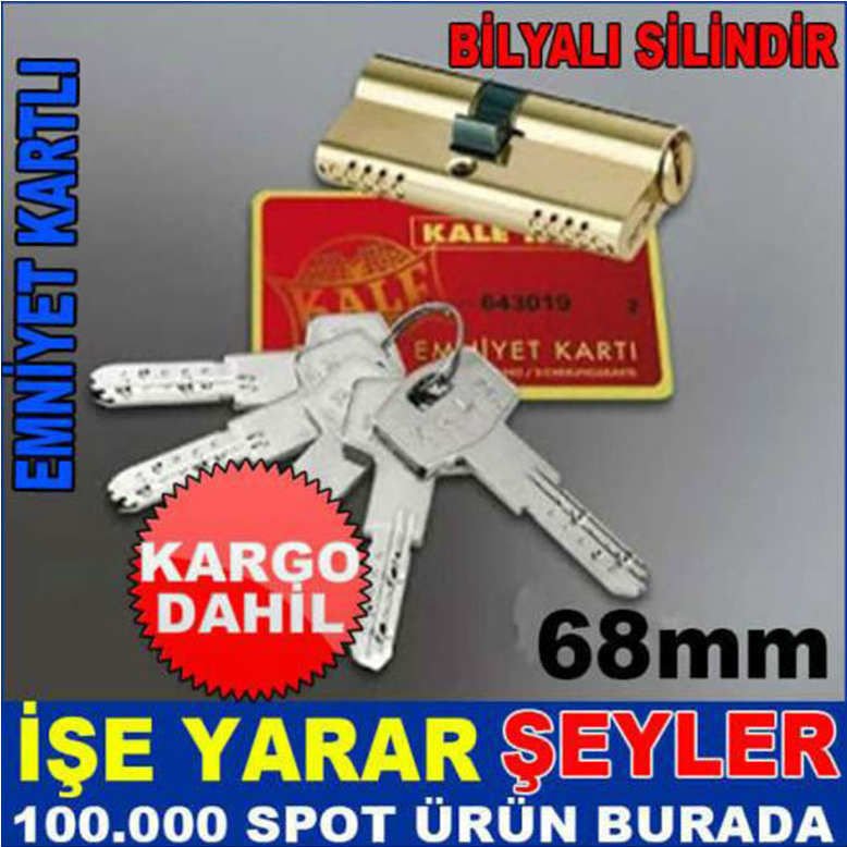 EN GÜVENLİ DIŞ KAPI KİLİDİ, 5 YEDEKLİ TSE GARANTİLİ KALE KİLİT 164BNE EMNİYET KART SİLİNDİR BAREL -2