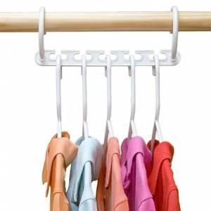 8'li Dolap İçi Düzenleyici Pratik Giysi Askı Organizeri Askılık Çoklu Kıyafet Elbise Askısı