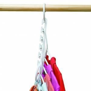 8'li Dolap İçi Düzenleyici Pratik Giysi Askı Organizeri Askılık Çoklu Kıyafet Elbise Askısı