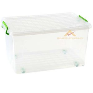 TEKERLEKLİ KAPAKLI MEGA SAKLAMA KUTUSU 75 LİTRE