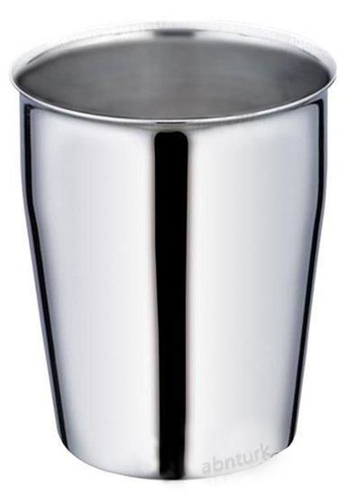 1 Adet Çelik Bardak 330ml Yaşam Boyu Garantili Paslanmayan Kırılmayan Bardak Krom Nikel Kaplama Kupa