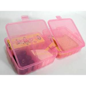 Çok Fonksiyonlu Beslenme Kabı Pratik Beslenme Kutusu Pembe