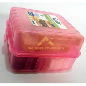 Çok Fonksiyonlu Beslenme Kabı Pratik Beslenme Kutusu Pembe