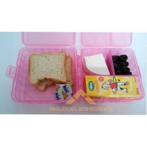 Çok Fonksiyonlu Beslenme Kabı Pratik Beslenme Kutusu Pembe