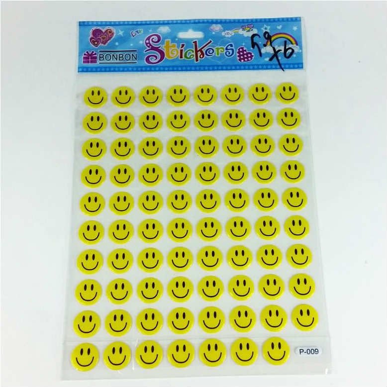 80'li Kabartmalı Smile Emoji Stickers (telefon-tablet-laptop-stickers)