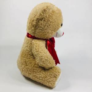 Kalp Tutan Sevimli Kahverengi Peluş Ayı - Sevgiliye Hediyelik