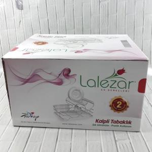 Lalezar Lzr-519 Kalpli 2 Katlı Tabaklık Altın Sarısı Tabaklık
