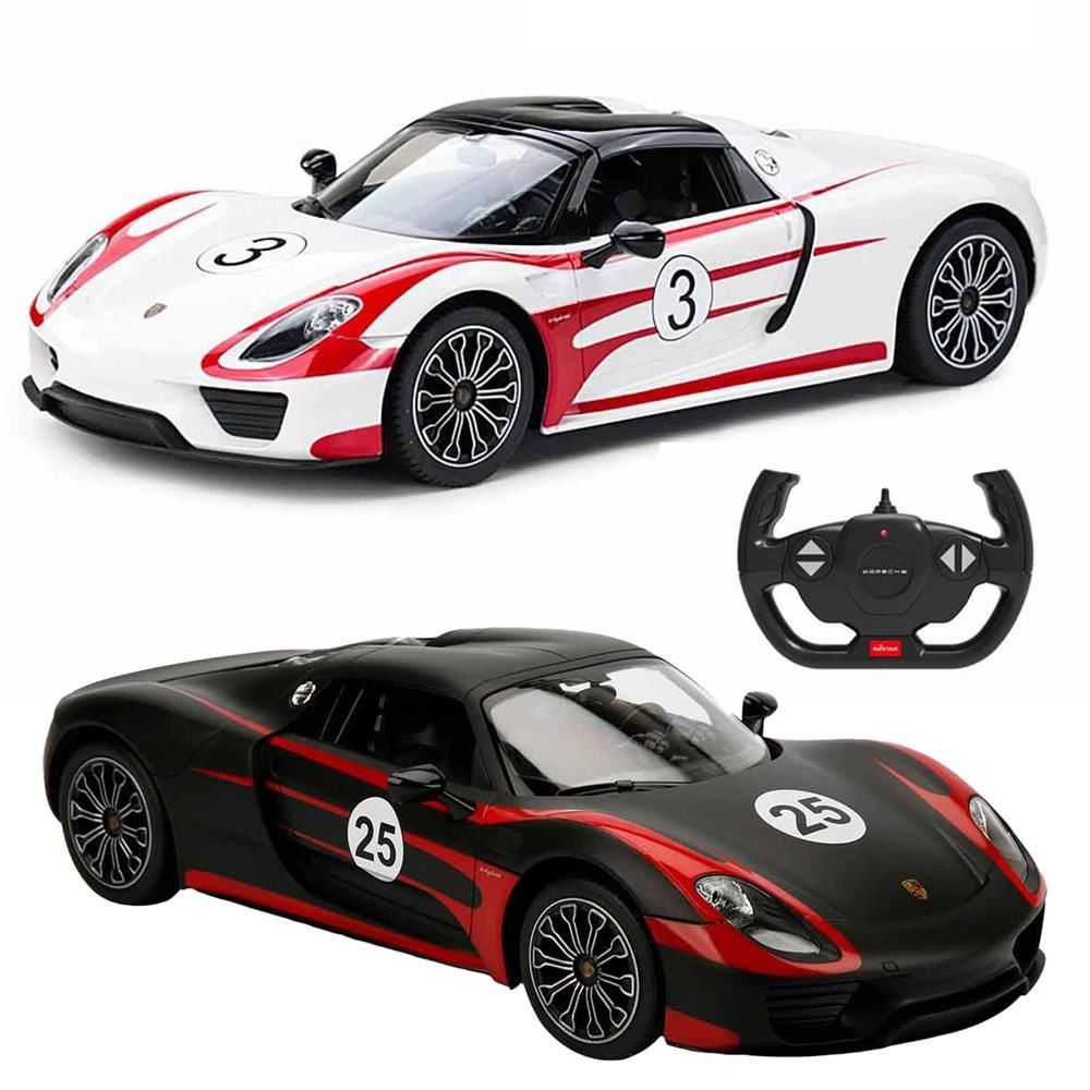 1:14 Uzaktan Kumandalı Porsche 918 Spyder Weissach Işıklı Araba 32 cm.