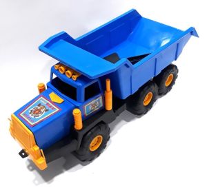 65x29x23cm Kırmızı ve Mavi Fonksiyonsuz Oyuncak Kürekli Kamyon