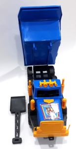 65x29x23cm Kırmızı ve Mavi Fonksiyonsuz Oyuncak Kürekli Kamyon