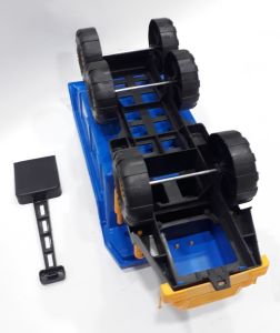 65x29x23cm Kırmızı ve Mavi Fonksiyonsuz Oyuncak Kürekli Kamyon