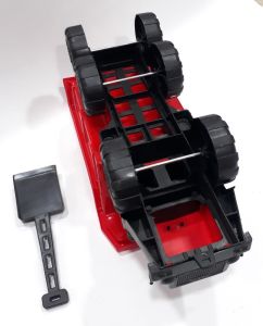 65x29x23cm Kırmızı ve Mavi Fonksiyonsuz Oyuncak Kürekli Kamyon