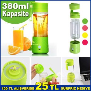 Taşınabilir Çok Fonksiyonlu Elektrikli Meyve Suyu Kupası Usb Şarj Doğrama ve Karıştırma Milk Shaker