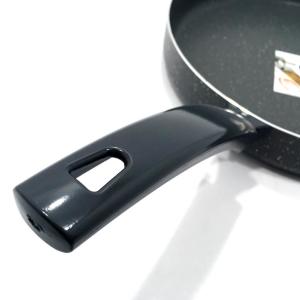 İç Dış Granit Kaplama Büyük Boy Leydi Kapaklı Balık Tavası Ø32 cm Kalın Alüminyum Izgara Tavası