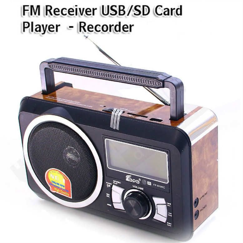 Epe Fp-920 Orc Dijital Ekranlı Radyolu Müzik Çalar 24x9x14cm Kulaklık,Mikrofon,Karaoke