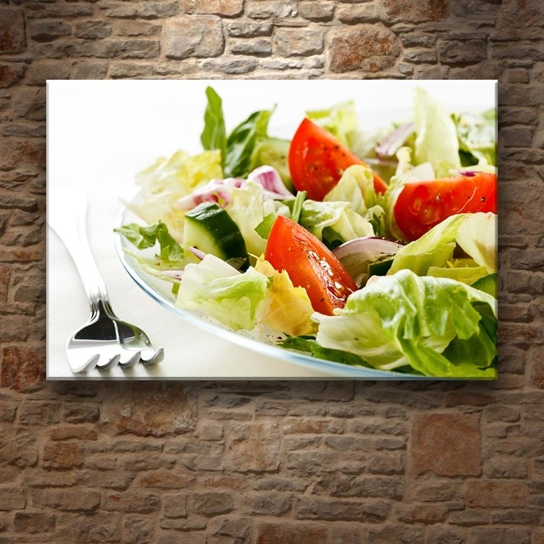 YEŞİL SALATA 7 değişen ölçü ORİJİNAL KANVAS TABLO