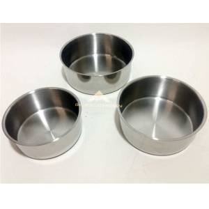 3lü SET PASLANMAZ ÇELİK SAKLAMA KABI SİLİKON CONTALI ŞEFFAF SIZDIRMAZ KAPAKLI 14cm-16cm-18cm ÇAPINDA