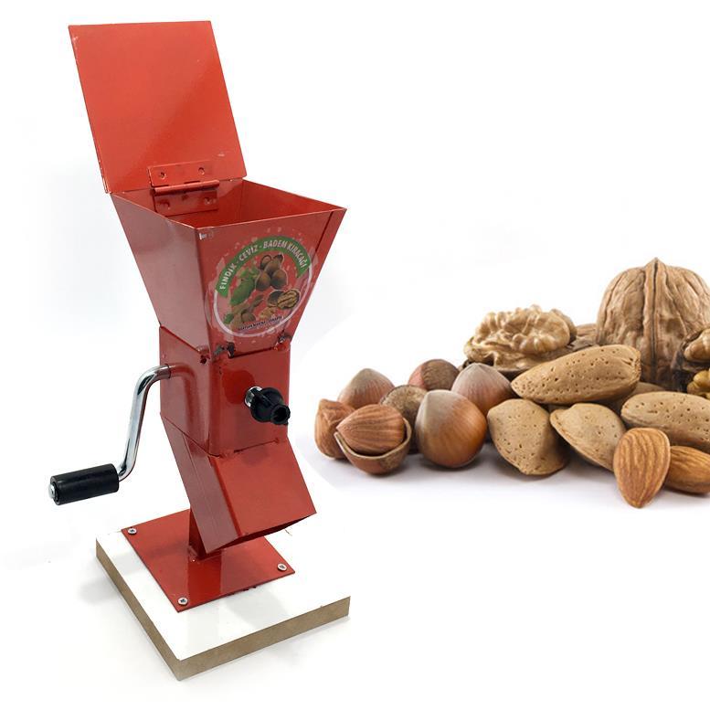 Ahşap Sehpalı Kollu Kapaklı Ayarlanır Ceviz,Fındık,Badem Kıracağı Fındık Kırma Makinesi
