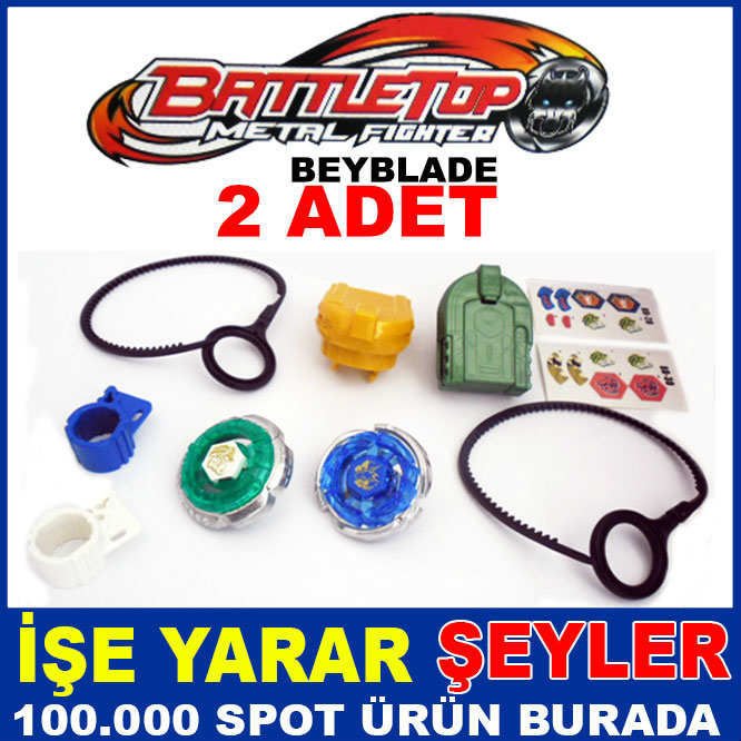 BEYBLADE 2 ADET METAL FIGHTER TURNUVA SETİ