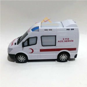 SESLİ IŞIKLI HAREKETLİ ÇOCUK AMBULANS OYUNCAK ARABA 21cm