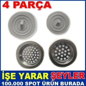 ÜCRETSİZ KARGO İLE 4 PARÇA LAVABO SÜZGECİ VE LAVABO TIKACI SETİ