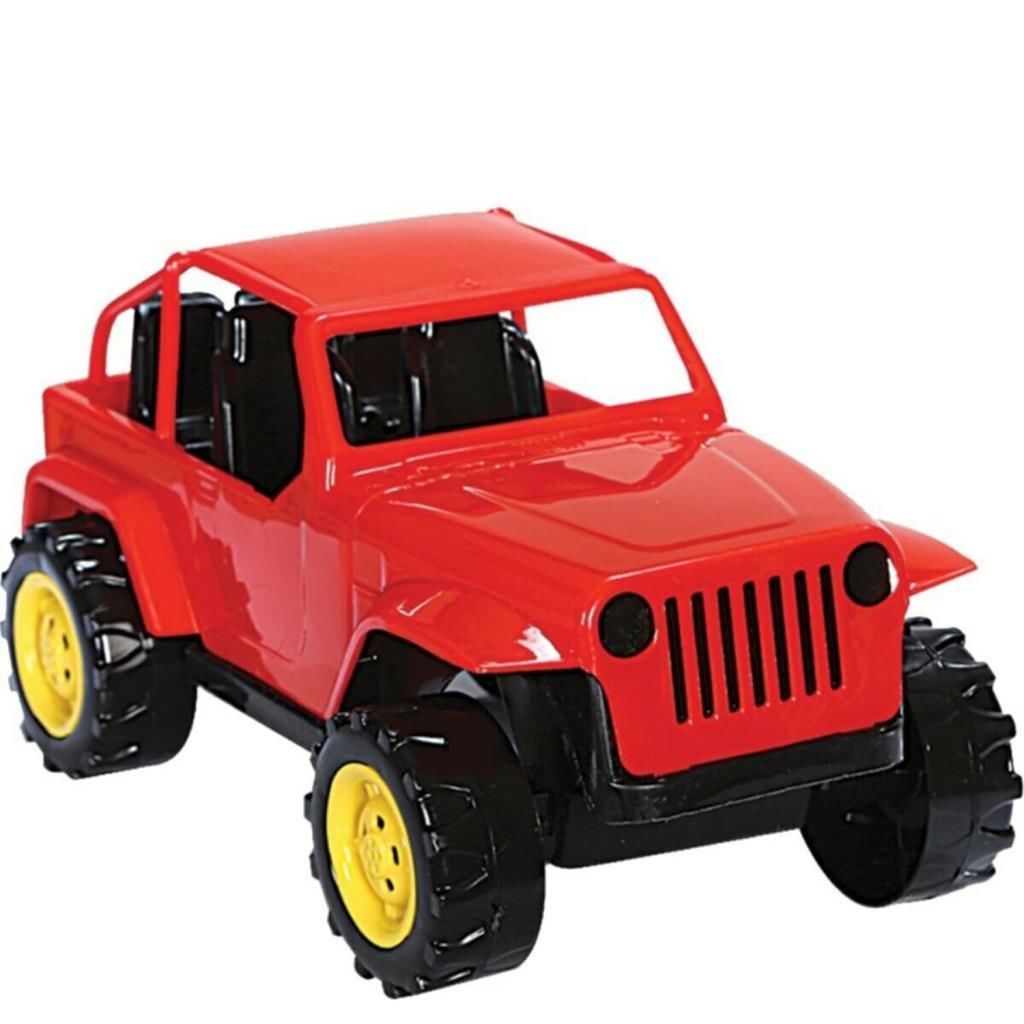 Eğlenceli Uçar Oyuncak Fileli Büyük Boy Tombul Jeep Sürmeli Model 43 cm