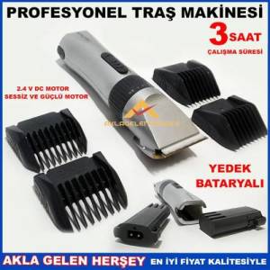 Profesyonel Berber Tipi Yedek Bataryalı Saç Tıraş Makinesi