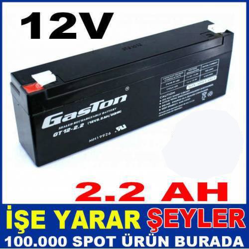 Gt12-2.2 Gaston Işıldak Kuru Akü 12v 2.2ah