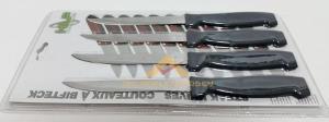 4lü SET PASLANMAZ ÇELİK KESKİN TIRTIKLI BİFTEK STEAK BIÇAĞI