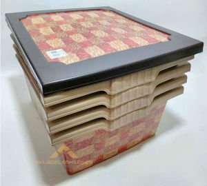 BÜYÜK BOY 4 ÇEKMECELİ RENKLİ DESENLİ KOMİDİN