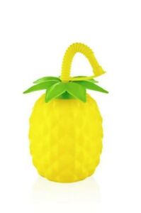 Sarı Ananas Görünümlü Pipetli Suluk 750 ml