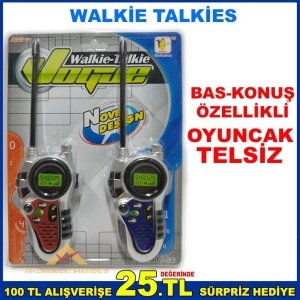 WALKİE TALKİES OYUNCAK TELSİZ 100 METRE MESAFELİ