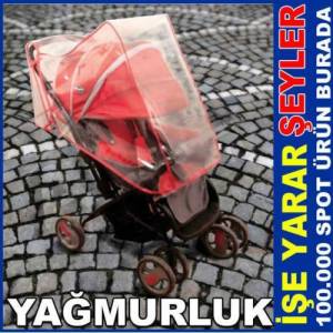 Her Bebek Arabasına Uyumlu Pratik Ve Tam Korumalı Su Geçirmez Şeffaf Bebek Arabası Yağmurluğu