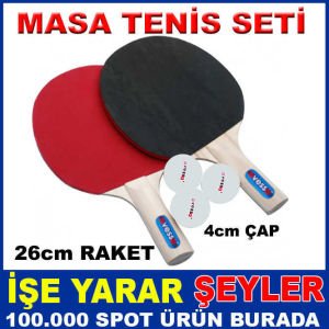AVESSA SÜPER RAKET VE TOP MASA TENİS SETİ