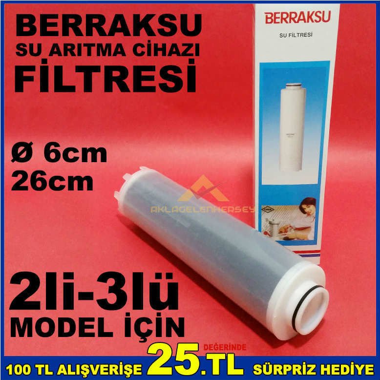 Berrak su arıtma cihazı için orjinal filtre-karbon-BERRAKSU SU ARITMA CİHAZI FİLTRESİ KARBON FİLTRE
