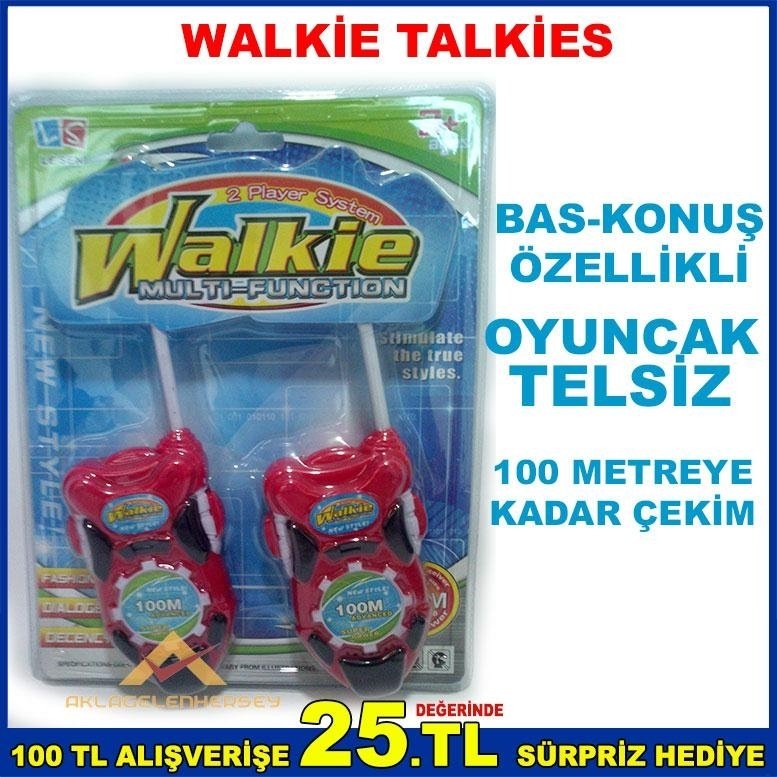 WALKİE TALKİES OYUNCAK TELSİZ 100 METRE MESAFELİ