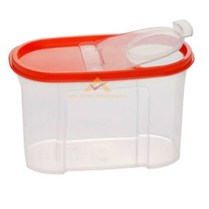 En sağlıklı ve hijyenik şeffaf gıda saklama kabı 1.2 LİTRE ÇİFT KAPAKLI KİLER SAKLAMA ERZAK KUTUSU