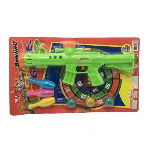 7 Parça Top Atan Tüfekli Büyük Boy Bowling Oyuncak Seti 39 cm