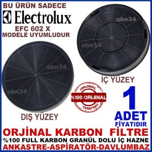 ELECTROLUX ANKASTRE DAVLUMBAZ FİLTRESİ EFC 602 X MODEL DAVLUMBAZ İÇİN GRANÜL KARBONLU FİLTRE-1002