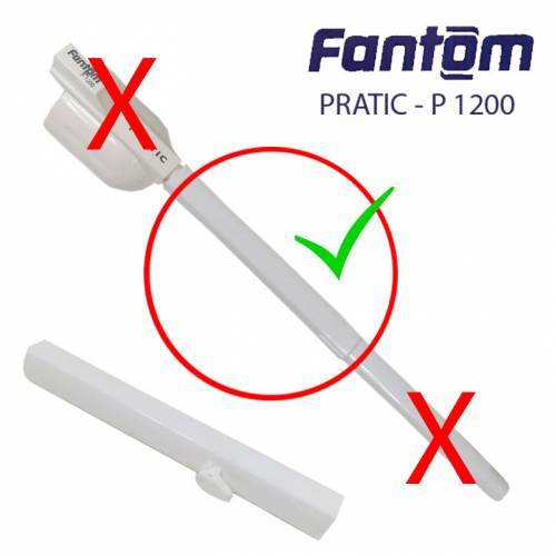 Fantom Pratic P 1200 Elektrikli Süpürge İçin Beyaz Gövde Borusu
