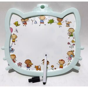 Hello Kitty İki Yüzlü 27x24cm Ebatında Özel Kalemli Yazı Tahtası Silgili Mıknatıslı Özel Kalemli