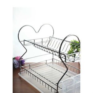 Lalezar Lzr-516 Bulaşık Sepeti Kalp Şekilli Bulaşıklık Tabaklık 33x43x35cm Bulaşık Kurutma Izgarası