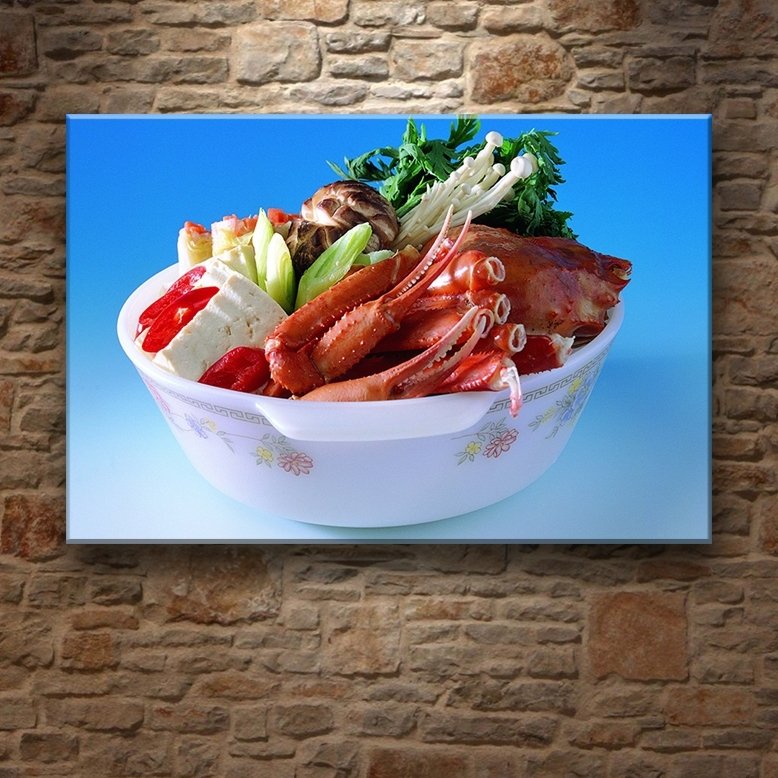 YENGEÇ SALATASI 7 değişen ölçü ORİJİNAL KANVAS TABLO