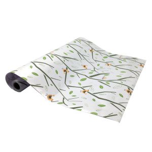 5mt Rulo 500x45cm Beyaz, Dal ve Kuş Desenli Kendi Yapışkanlı Pvc Folyo Duvar+Mobilya Kaplaması