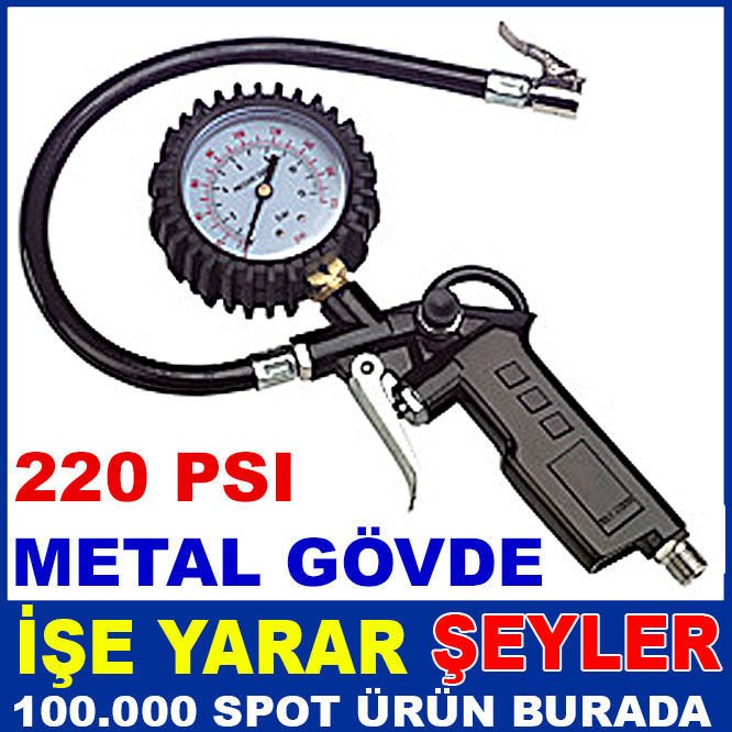 HAVA BASINCI ÖLÇER KONTROLLÜ LASTİK ŞİŞİRME TABANCASI