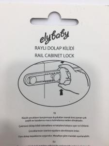 Çocuk ve Bebek Güvenliği Emniyet Kilidi Raylı Dolap Kilidi