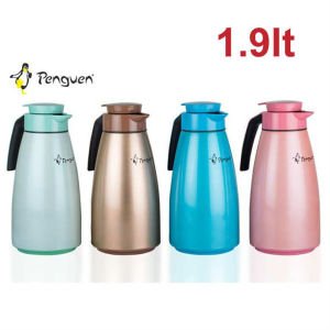 Penguen Dünyanın En Kaliteli 1.9 Litre Termosu Çelik Dış Çift Cam İç Yüzeyli Sıcak-Soğuk Çay Termosu