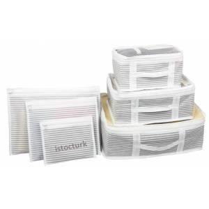 Bavul için 6 parça Çantadan Organize Seti Giysilerle Tüm Malzeme