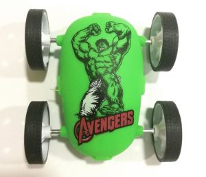 Sür Bırak 6x6 cm Hulk Çift Taraflı Plastik Mini Oyuncak Araba Tekerlekleri Çıkmaz