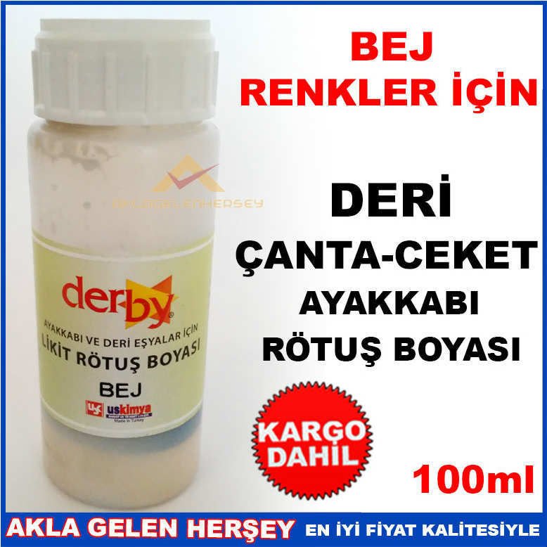 BEJ RENK DERİ ÇANTA CEKET AYAKKABI RÖTUŞ BOYASI -2